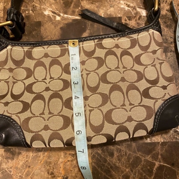 🤎Coach~Bleeker Signature Leather Shoulder Bag Gold Hardware Carriage Logo, EUC - Picture 11 of 11